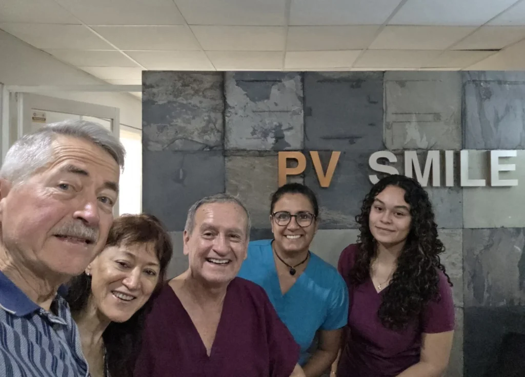 Group photo outside PV Smile dental clinic